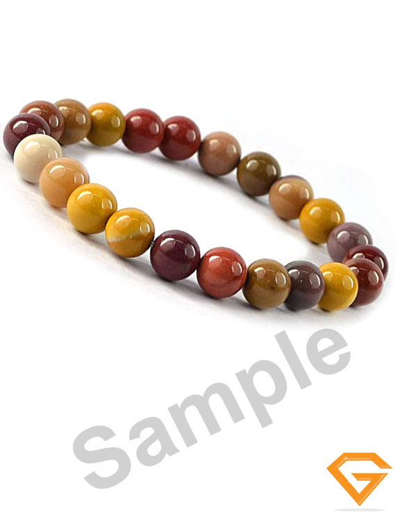 Natural Mookaite Stone Bracelet 8 mm